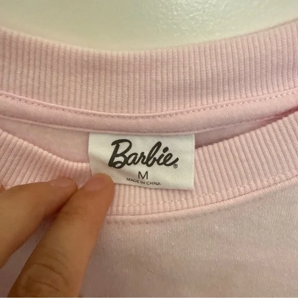 Barbie Light Pink Crewneck Top - Picture 3 of 6